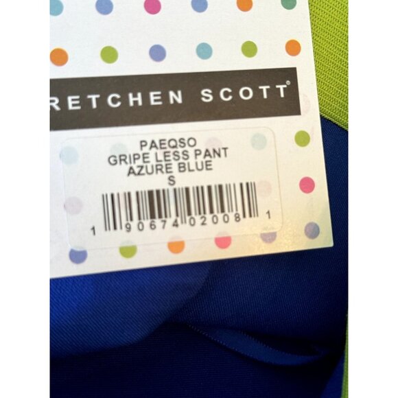 Gretchen Scott Paeqso Gripe Less Pant Azure Blue Size Small Pull On Stretchy - Picture 5 of 8